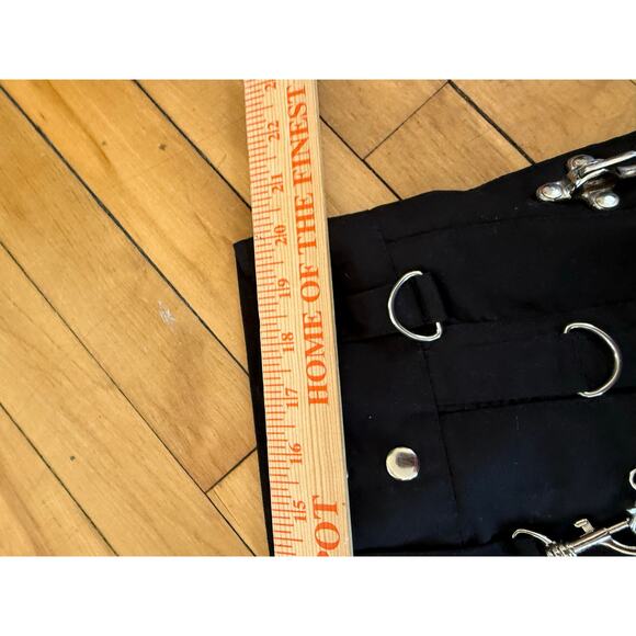 Black gothic chainlink kilt skirt dark steampunk heavy duty dark punk - Picture 11 of 12